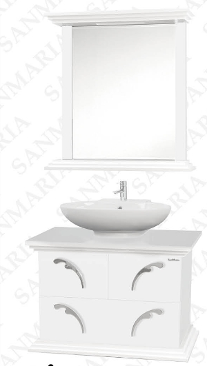 Мебель для ванной Элит Де Люкс - 85 белый